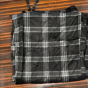 Classic Black and White Checkered Men's pajama pants